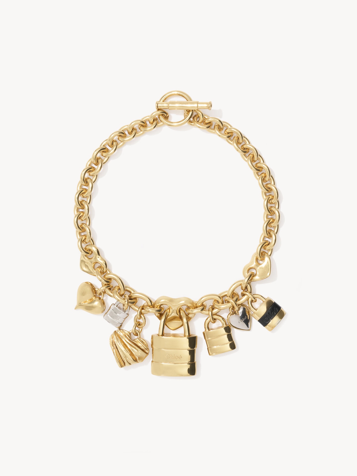 Chlo&eacute; The Chlo&eacute; Paddington necklace in gold & black
